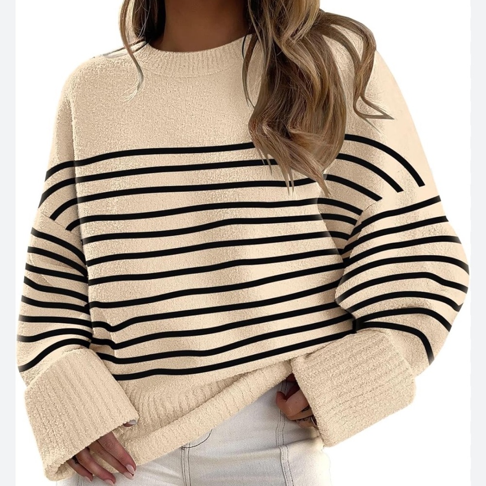 Lillusory Oversized Striped Sweater